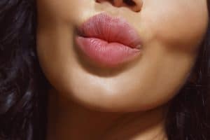 Beautiful lips Close up Natural Beauty Portrait